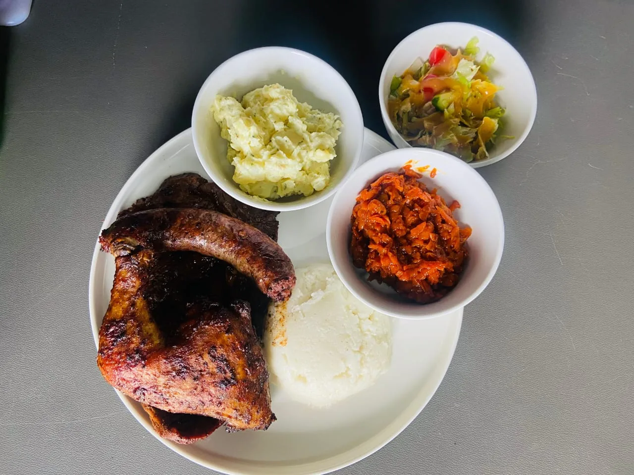Quarter Chicken and Wors Combo Meal